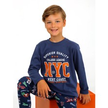 Vitmo Erkek Çocuk Uzun Kollu %100 Pamuklu Pijama Takımı West Coast