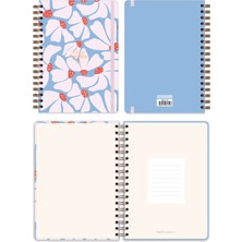 Matt Notebook 2025 Yılı Günlük Spiralli Ajanda 16X24 cm - 12 Aylık Çiçek