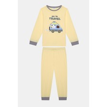 Penti Pamuklu Erkek Çocuk Travel 2li Çok Renkli Pijama Takımı