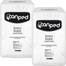 Canped Emici Külot Hasta Bezi Büyük Boy Large 60 Adet Eko Paket