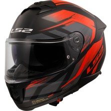 LS2 STREAM 2 FURY MAT SİYAH-GRİ-KIRMIZI KASK L