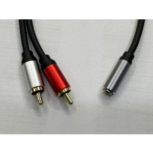 Leonpro Dişi Stereo Erkek Rca Dişi Aux 2 Rca Kablo 2 Rca Erkek Dişi Stereo Kablo