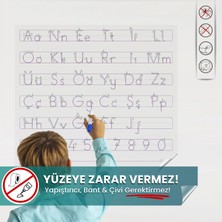 Pi Papers Anetil - Ilk Okuma Yazma Eğitimi, Harfli Elakin, Yüzeye Zarar Vermeyen Akıllı Kağıt Yazı Tahtası