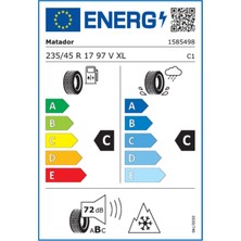 Matador 235/45R17 97V Xl Fr Mp93 Nordicca Oto Kış Lastiği (Üretim Yılı: 2022)