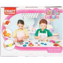 Crafy 3493 Crafy Tatlı Düşler Oyun Hamuru Seti 200 G 22 Parça -Sunman