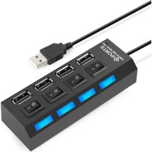 Mi7a 4 Port USB 2.0 Hub Çoğaltıcı Çoklayıcı Swıtch Anahtarlı