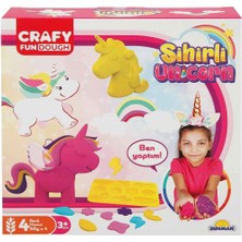 Crafy 3002090 Crafy Sihirli Unicorn Oyun Hamuru Seti 200 G 11 Parça