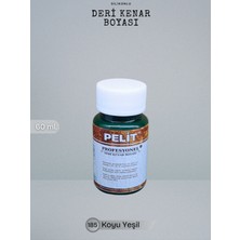 Pelit Silikonlu Deri Kenar Boyası 185 Koyu Yeşil 60 ml Deri Hobi