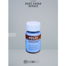 Pelit Silikonlu Deri Kenar Boyası 135 Gri 60 ml Deri Hobi