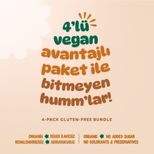 Organik Vegan Tatlı Kurabiye & Tuzlu Grissini Atıştırmalık Paketi - 4 Adet (2 Çeşit)