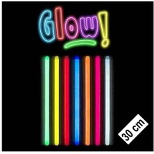 Karanlıkta Parlayan Fosforlu Glow Stick Kalın Çubuk 30 cm 1 Adet