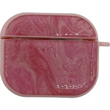 Nettech Apple Airpods 3.nesil Uyumlu Simli Ipli Arka Koruma Kılıf