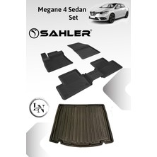 Renault Megane 4 Sedan Sahler Paspas liner 3D bagaj havuzu Set