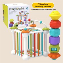 Janjonstar Baby Rainbow Cellar Fun Bead Splicing Stacking Music Building Blocks Puzzle Game Gift For Children And Young Children (Yurt Dışından)