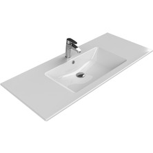 Turkuaz Ibiza Etajerli Lavabo 121 x 51 cm (Tek Hazneli)