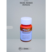 Pelit Silikonlu Deri Kenar Boyası 114 Oranj 60 ml Deri Hobi