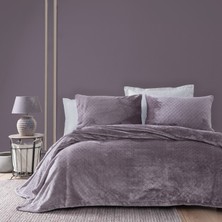 Yataş Belly Çift Kişilik Battaniye Yatak Örtüsü Set - Kül Moru