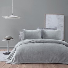 Yataş Belly Çift Kişilik Battaniye Yatak Örtüsü Set - Gri