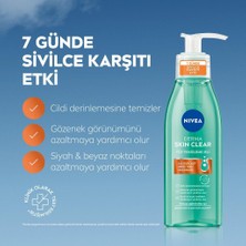 NIVEA Derma Skin Clear Niasinamid ve Salisilik Asit (BHA) İçeren Sivilce Karşıtı Yüz Temizleme Jeli 150ml, Karma ve Yağlı Ciltler