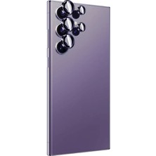 Techno Guru Samsung Galaxy S24 Ultra Şık Titanium Premium Temperli Kamera Lens Koruyucu