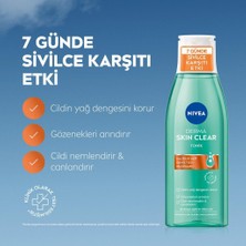 NIVEA Derma Skin Clear Niasinamid ve Salisilik Asit (BHA) İçeren Sivilce Karşıtı Yüz Temizleme Tonik 200ml, Karma ve Yağlı Ciltler