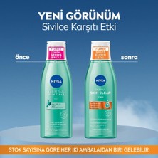 NIVEA Derma Skin Clear Niasinamid ve Salisilik Asit (BHA) İçeren Sivilce Karşıtı Yüz Temizleme Tonik 200ml, Karma ve Yağlı Ciltler