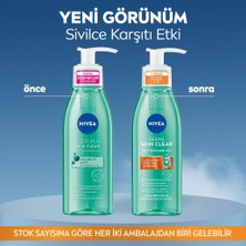 NIVEA Derma Skin Clear Niasinamid ve Salisilik Asit (BHA) İçeren Sivilce Karşıtı Yüz Temizleme Jeli 150ml, Karma ve Yağlı Ciltler