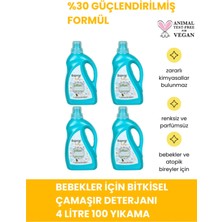 Baproy Bebekler Için Bitkisel Çamaşır Deterjanı Toplam 4 Litre %30 Güçlendirilmiş Formül (100 Yıkama)