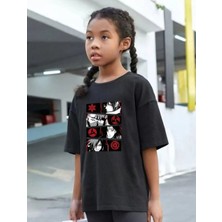 Koflandy Çocuk  Baskılı T-Shirt - Siyah