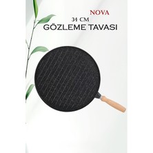 Cook Kitchen Nova Çift Taraflı Döküm Gözleme Tavası 34 cm