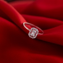Giby Jewel Minimal 925 Ayar Gümüş Baget Yüzük