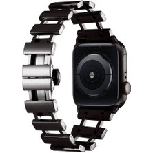 Heptek İletişim Apple Watch 2/3/4/5/6/7/8/9/se/nike 38MM 40MM 41MM Metal Kordon Tasarım (Krd-96)