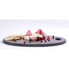 %100 Star Galaxy Mermer Kesim Tablası (Mermer Sunum Tabağı)