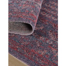 Konfor Halı Antik 1113 Klasik Vintage Salon Halısı Mor Retro Mutfak Halısı Tozumaz İnce Makine Halısı 80x150