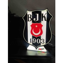 Kamer LED Işıklı Beşiktaş  Tablo