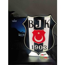 Kamer LED Işıklı Beşiktaş  Tablo