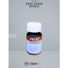 Pelit Silikonlu Deri Kenar Boyası 101 Siyah 60 ml Deri Hobi