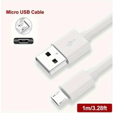 SL-227/V8 USB Data Kablosu, Şarj Kablosu - Tip A\'dan Micro USB 1mt