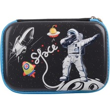 Go Veform Eva 3 Boyutlu Kabartma Baskılı 180 Derece Açılan Kalem Çantası Siyah 001