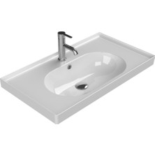 Turkuaz Arya Etajerli Lavabo 80 x 45 cm