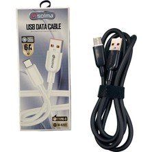 SL-227TC USB Data Kablosu, Şarj Kablosu - Tip A\'dan Tip C\'ye (Type A - Type C) 1mt