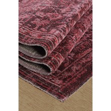 Konfor Halı Antik 1116 Klasik Vintage Salon Halısı Bordo Retro Mutfak Halısı Tozumaz İnce Makine Halısı 80x150