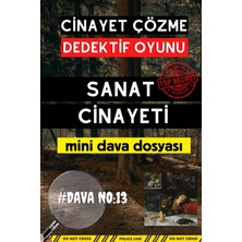 Gamebulance Cinayet Çözme Oyunu - Dedektif Oyunu - Katil Kim Oyunu - Suç Çözümleme Oyunu - Sanat Davası