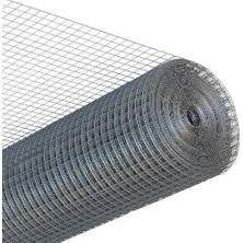 10 x 10 mm 090 mm Kalınlığında Galvaniz Daldırma Tel Kafes Kümes Teli 120 cm Genişlik 5-10-15-25 Metre Uzunluk