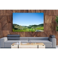Alucra Kadın Kooperatifi Duvar su Köy ve Doğa Manzaralı Ev Dekorasyon 60 x 40 cm Kanvas Tablo