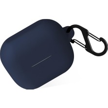 Sneezy Galaxy Buds 3 Pro ve Galaxy Buds 3 Uyumlu Kopçalı Kapaklı Silikon Koruma Kılıfı
