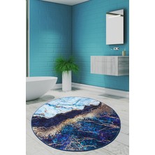 Chilai Home Ocean Djt Çap 100 cm Banyo Halısı, Paspas