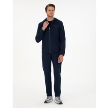 Pierre Cardin Erkek Lacivert Slim Fit 3 İplik Düz Paça Eşofman Altı 50299304-VR033
