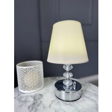 Fey Atelier Pilli Masa Lambası, Piili Gece Lambası, Pilli Abajur, Lamba, Aydınlatma, Pilli Çocuk Odası Lambası, Kremşapkaplst.kristalkromayak