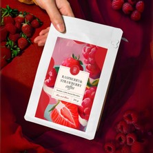 Mim And More Raspberry & Strawberry Coffee Ahududu ve Çilek Aromalı Kahve Filtre Kahve 200 gr